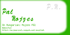 pal mojzes business card