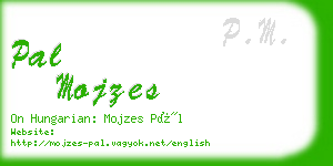 pal mojzes business card